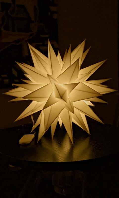 Crystal Star Christmas Lamp