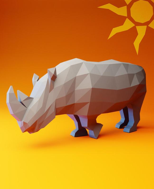 Low Poly Rhinoceros