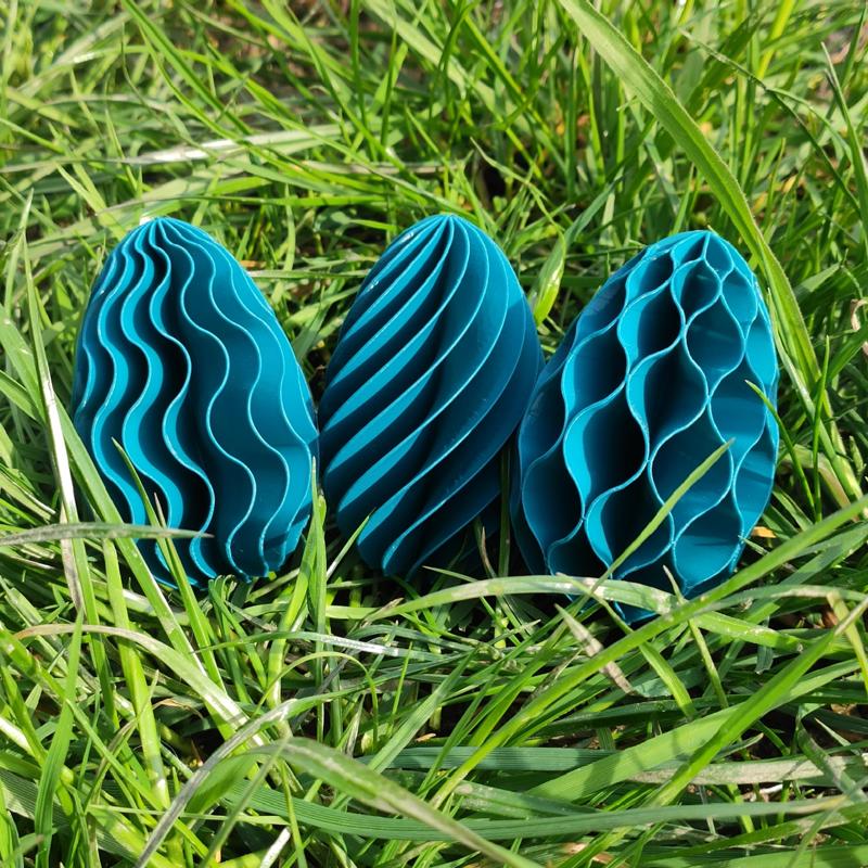Wavy Easter Eggs