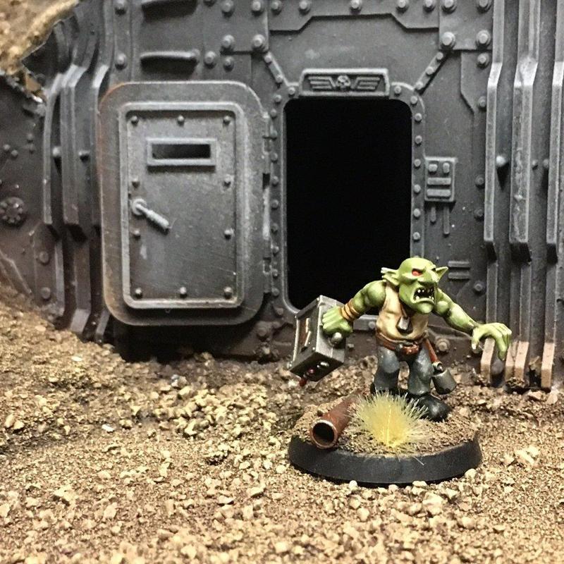 Bulkhead Door for Necromunda Wall Section