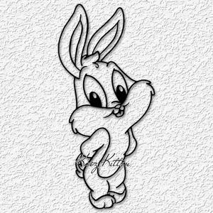 baby bugs bunny wall art looney toons fanart home decor
