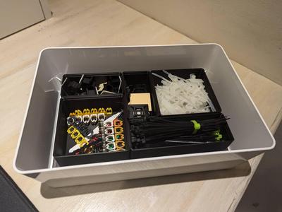 Gridfinity 3x5 insert for IKEA KUGGIS 18x26cm 