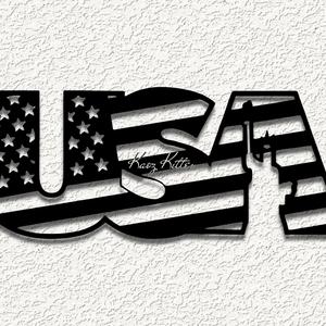 USA FLAG LIBERTY WALL ART HOME DECOR