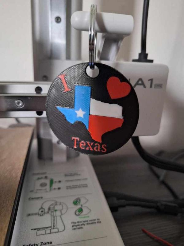 I Love Texas Keychain