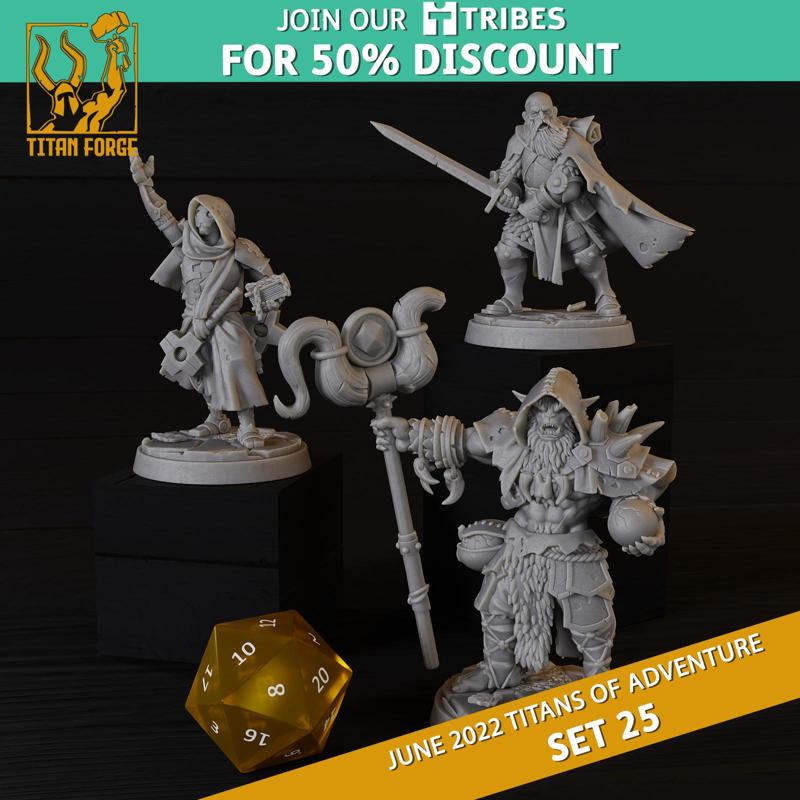 RPG - DnD Hero Characters - Titans of Adventure Set 25
