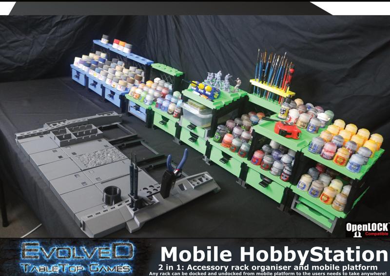 3D Printable Mobile Hobby Station Hobby Anywhere