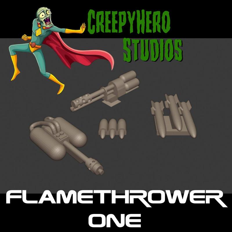 Gaslands Flamethrower One Set