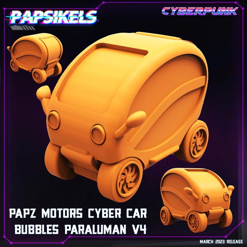 PAPZ INDUSTRIES CYBERCAR BUBBLES PARALUMAN V4