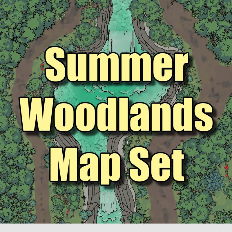 Summer Woodland-Themed Map Set (SW)