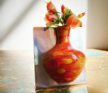 Fridge Magnet Flower Vase