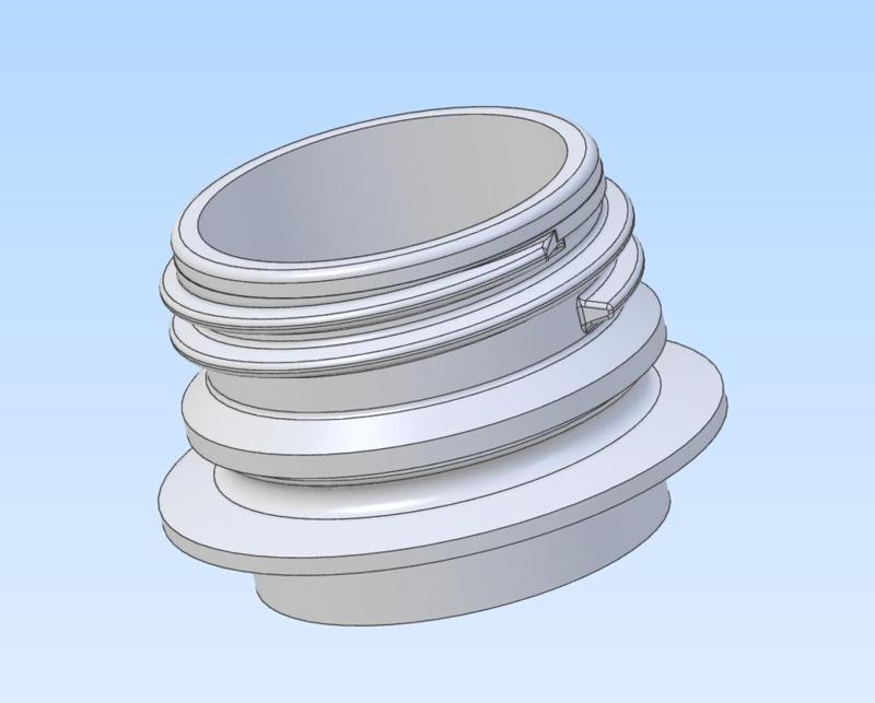 Bottle Top Thread test model