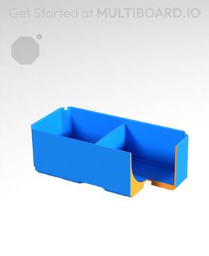 2x1x0.75 - Curved - Divided Bin - Multibin Insert