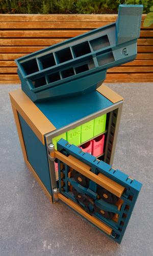 Euro Coin Sorting Box with other cuts - easier to glue