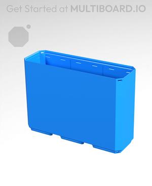 3x1x2 - Simple Walls - Universal Click-In Multibin Shell Extension