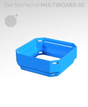 1x1x0.25 - Simple Walls - Standard Click-In Multibin Shell Extension