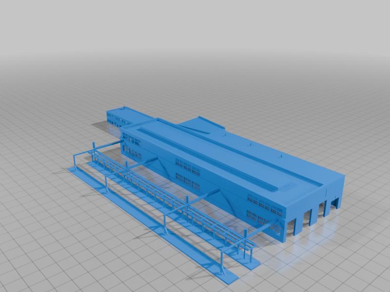 T gauge BNSF Engine facility 1:450