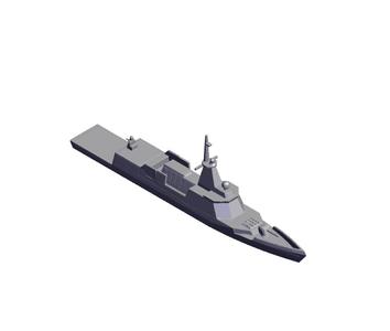 1/1250 Scale ROKS Frigate Daegu.stl