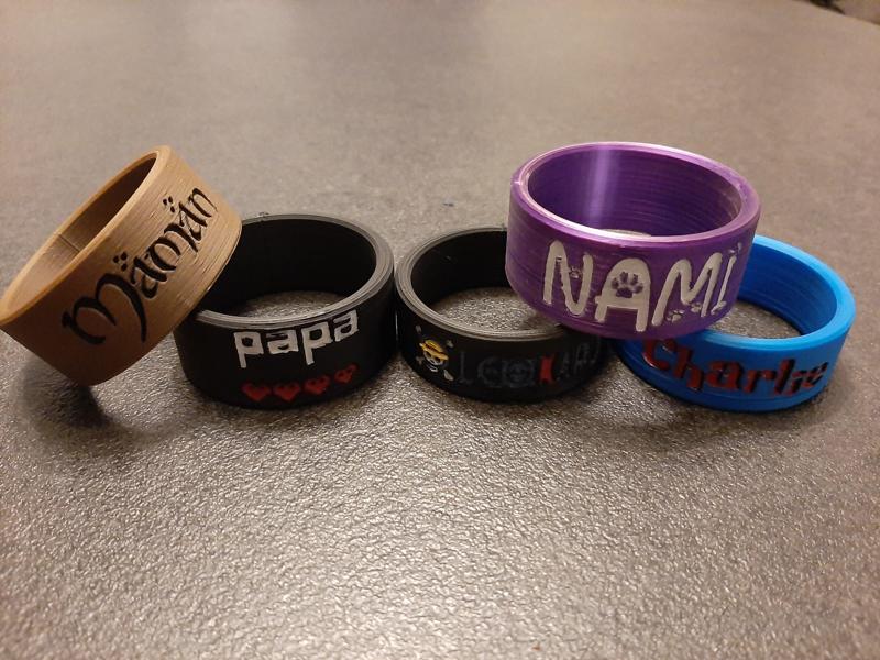 Rond de serviette personnalisable