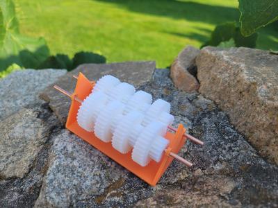 Gearbox with 64 rotations