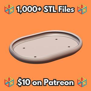 Shallow Bonsai Tray with Drains for Planter Support MineeForm FDM 3D Print STL File