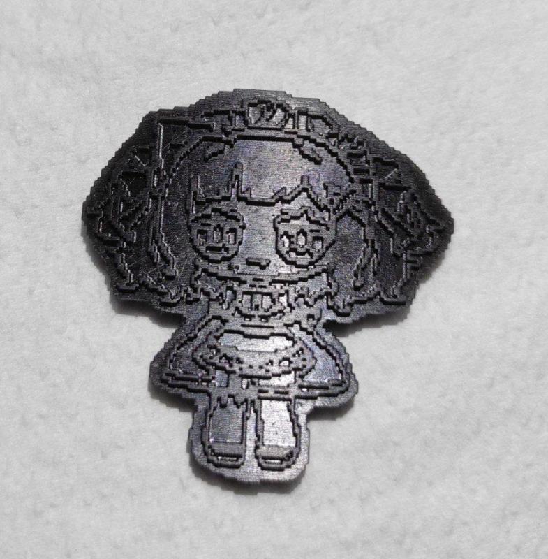 Minki (aka Mint Fantome chibi model) stamp