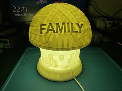 Night lamp lithophane.