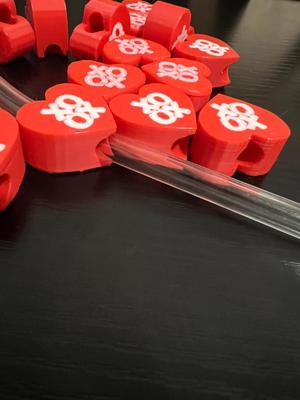 Heart xoxo straw topper 8.5mm straws for 20oz standard 