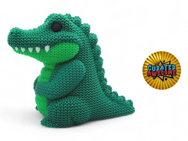Cute Knitted Crocodile
