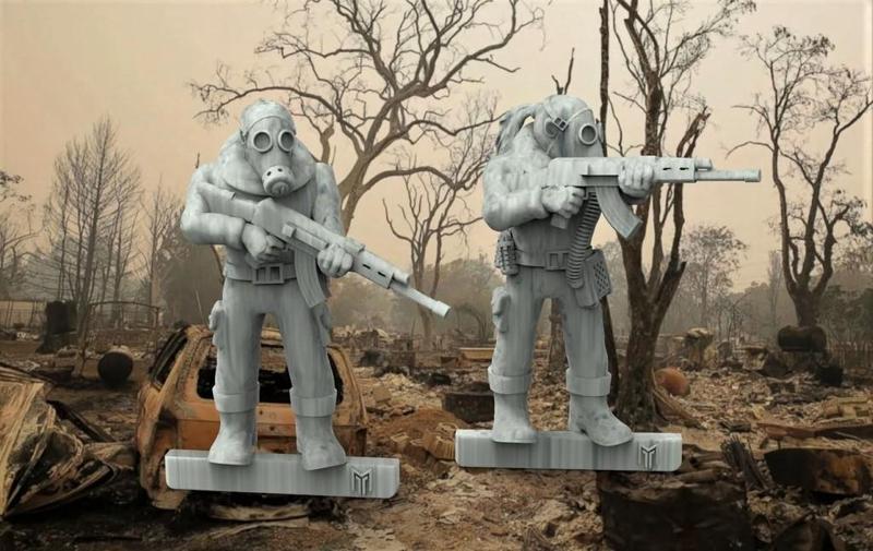 28mm Fallout Enviro Troopers - Wasteland Warriors