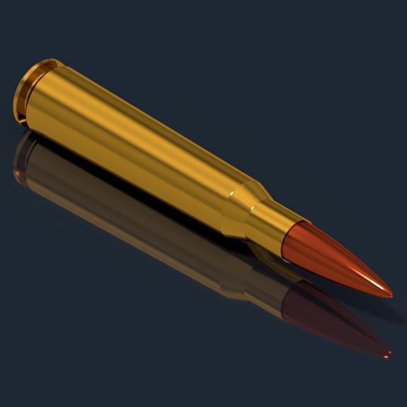 12.7mm X 108mm Bullet