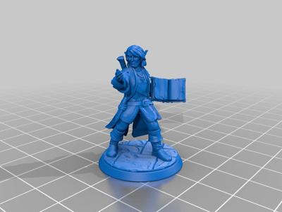 Male Elf Bard (story)(28mm scale)
