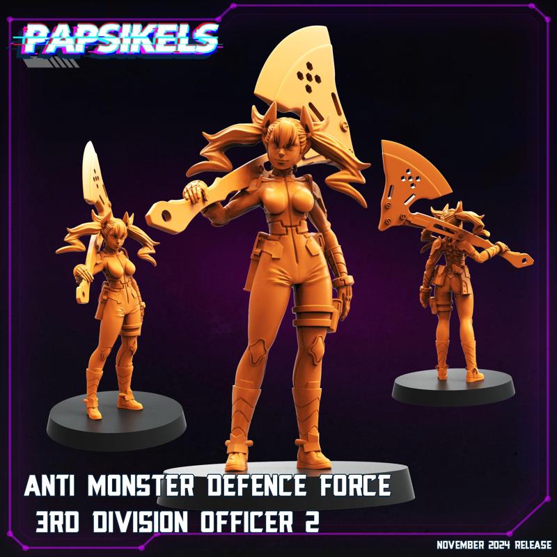 ANTI MONSTER DEFENCE FORCE 3RD DIVISION OFFICER