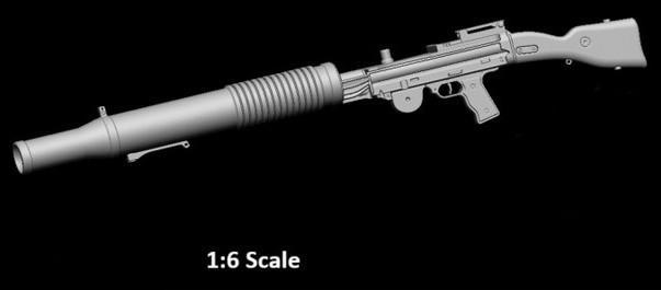 T-21 Blaster - Action Figure Accessory - 1:6 Scale - Star War 3D Print File STL