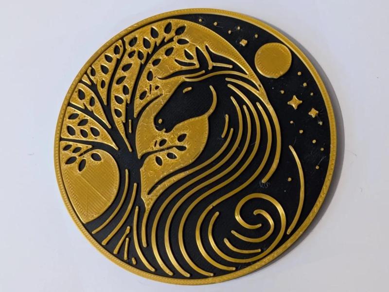 Coaster "Horse under the Moon" #2   