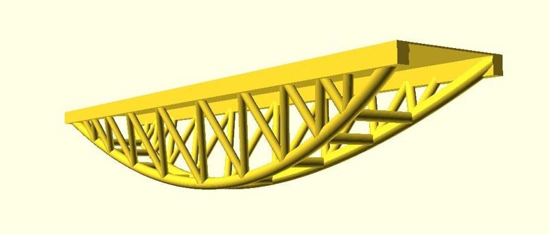 Ventabren viaduc de l'Arc  TGV    HO structure 20m
