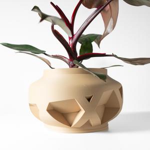 The Nomio Planter Pot with Drainage Tray & Stand: Modern and Unique Home Decor for Plants