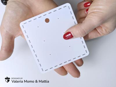 Earrings Card, for packaging & shipping