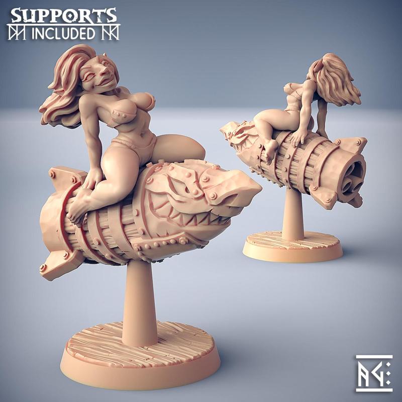 Lyzz Kaboom - Goblin Lady (Fantasy Pin-Up)