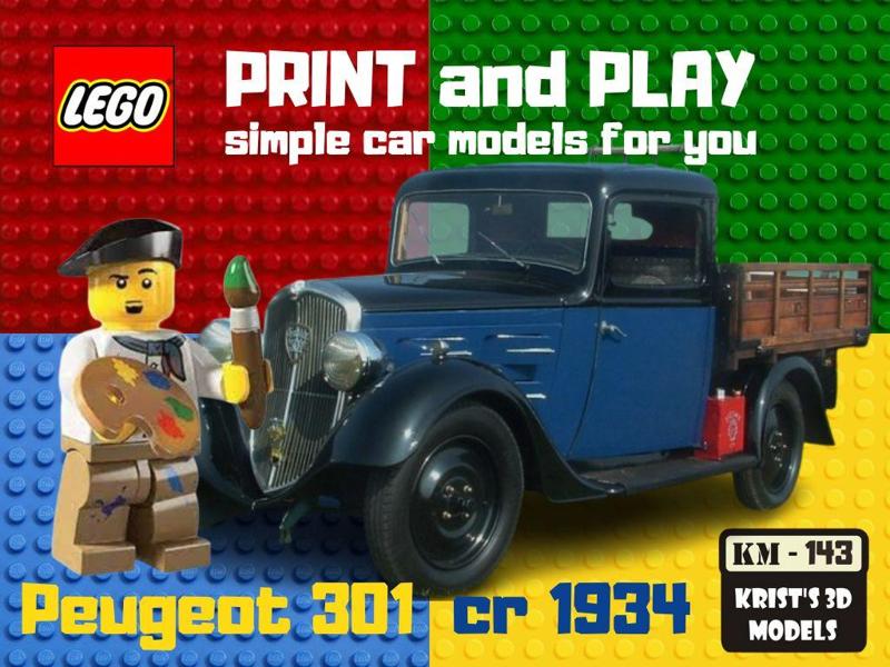 LEGO Peugeot 301 cr 1934 pickup