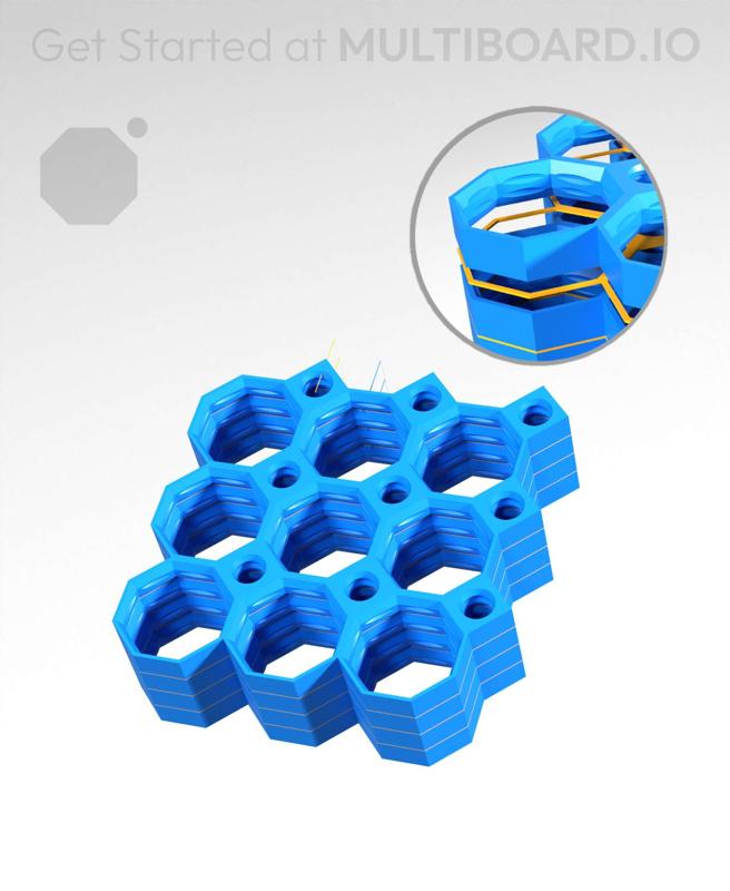 3x3 Multiboard Core Tile - x4 Multi-Material Stack