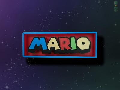 Mario Cinema Film Room Sign Box