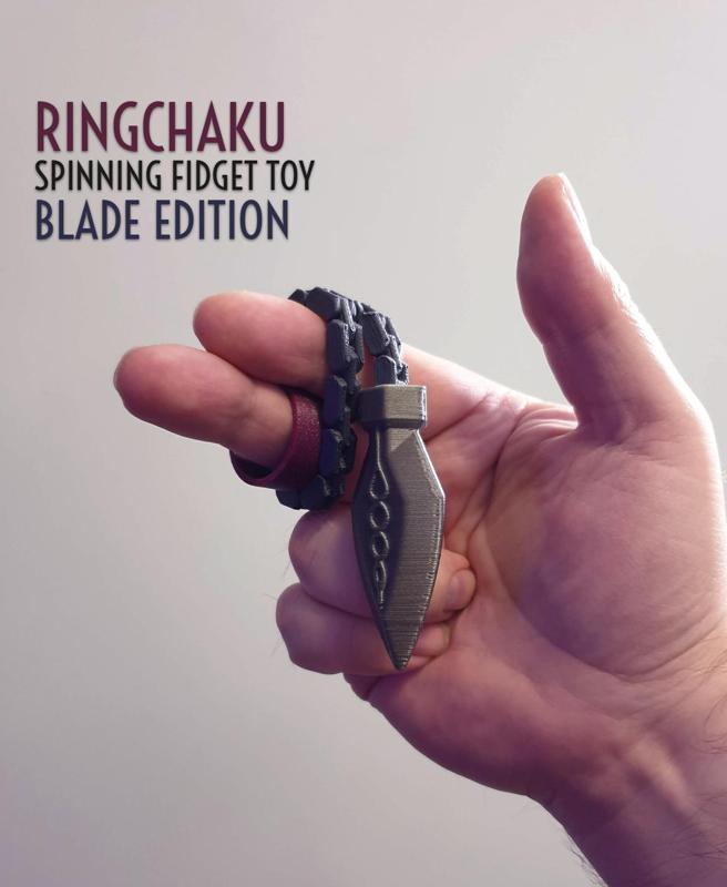 Ringchaku Spinning Fidget Toy - Blade Edition