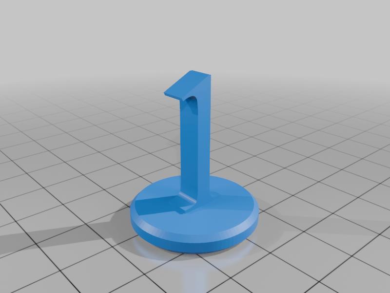 Mini with numbers 1-9