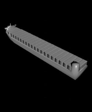 1/700 Scale Maersk Next Generation Container Ship.stl