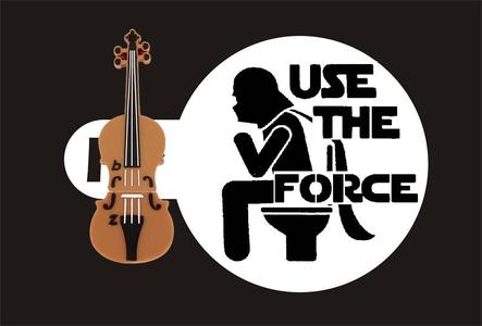 STAR WARS TOILET - coffee stencil