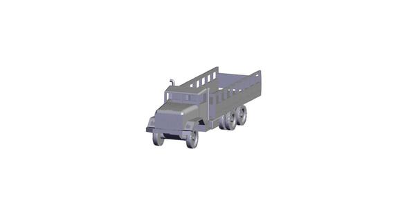 1/87 Scale M927 5 Xtra Long Wheelbase Cargo Truck.stl