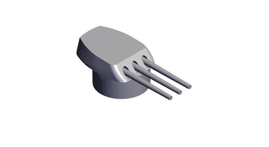 1/100 Scale 14 Inch 45 Cal Three Gun Turret.stl