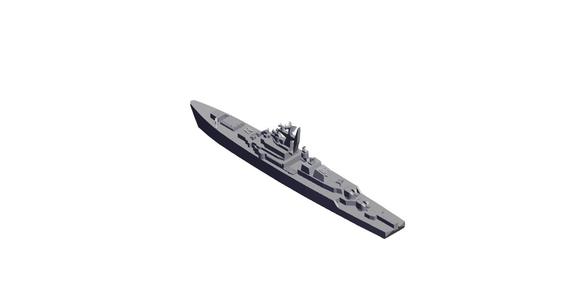 1/700 Scale Russian Krivak-class frigate.stl