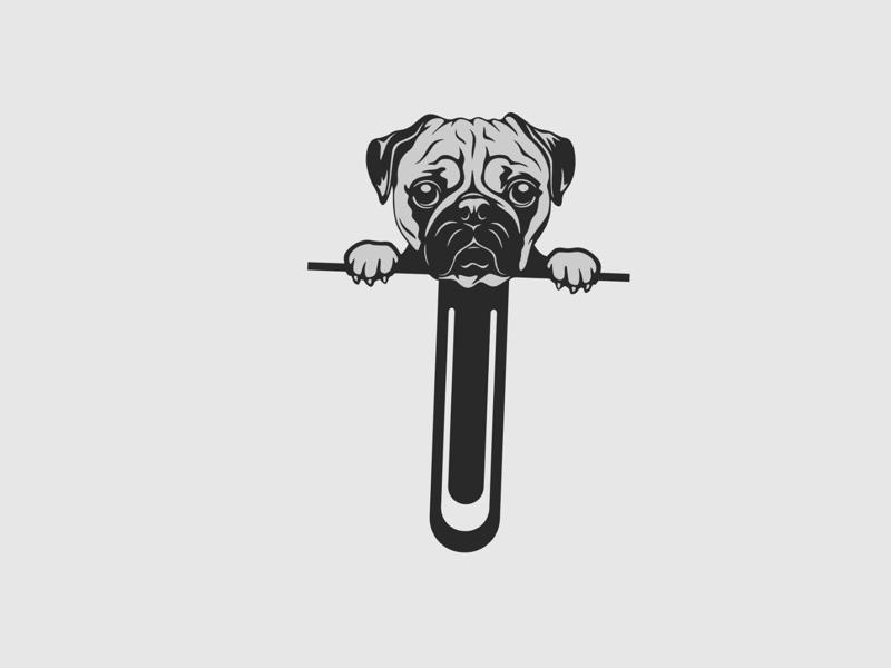 BookMark Dog PugDog Puppy Cute Kawaii