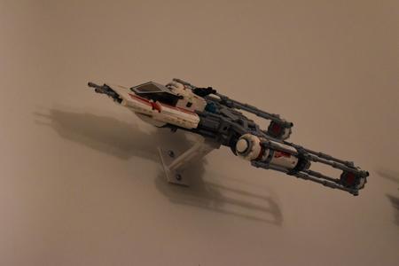 Wall mount for Lego Star Wars (and other) small ships